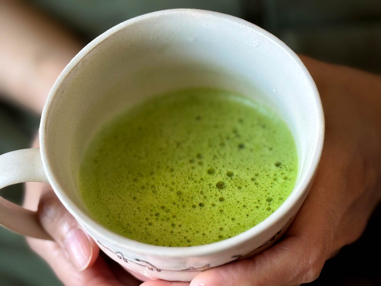 Seeuma Tea Fuga Premium Ceremonial Grade Matcha Tea in Cup